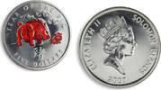 Solomon Islands 5 dollars Solomon Islands 5 dollars Year of Pig Red Lunar Calendar silver coin 2007 -