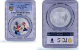 Congo 1000 francs Congo 1000 francs Sydney Olympic Games Boxing Piefort Colored MS70 PCGS silver coin 1998 -