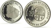 Uruguay 50 pesos Uruguay 50 pesos Melo City 200th Anniversary Carro Largo proof silver coin 1996 -