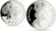 Bermuda 5 dollars Bermuda 5 dollars San Antonio Ship Clipper Seafaring 5 oz proof silver coin 1988 -