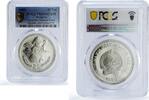 Mongolia 25 togrog Mongolia 25 togrog UNICEF Save the Children Child Year PR69 PCGS silver coin 1989 -
