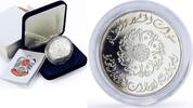 UAE 50 dirhams UAE 50 dirhams President Zayed Accession History Politics proof silver coin 1996 -
