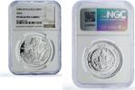Mongolia 500 togrog Mongolia 500 togrog Tiger Wildlife Conservation Fauna PF68 NGC silver coin 1998 -