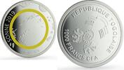 Togo 1000 francs Togo 1000 francs Sun Sonne Solar System Planets Space proof silver coin 2019 -