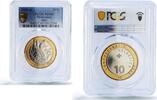 Switzerland 10 francs Switzerland 10 francs Hare Forest Animals Fauna MS69 PCGS bimetal coin 2020 -