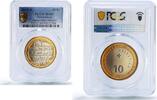 Switzerland 10 francs Switzerland 10 francs Return Alps Alpine Descent Horses MS69 PCGS bimetal coin 2015 -