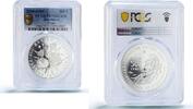 Kazakhstan 500 tenge Kazakhstan 500 tenge Pavoninum Poppy Flower Flora PR70 PCGS silver coin 2010 -