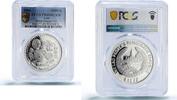Laos 15000 kip Laos 15000 kip Silver Dragon Fish Arowana Fauna PR69 PCGS silver coin 2000 -