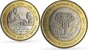 Benin 6000 francs Benin 6000 francs Papal Visit Pope John Paul II Four Africa bimetal coin 2005 -
