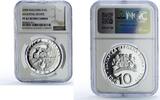 Bulgaria 10 leva Bulgaria 10 leva Shooting Sports PF67 NGC silver coin 2008 -
