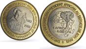 Cameroon 6000 francs Cameroon 6000 francs Paul Biya Elephant Four Africa Fantasy bimetal coin 2003 -