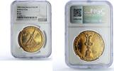 Samoa 1 dollar American Samoa 1 dollar America Cup Yachting Ship PF67 NGC bronze coin 1988 -