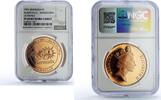 Bermuda 1 dollar Bermuda 1 dollar Albertville Barcelona Olympic Games PF68 NGC bronze coin 1992 -