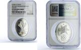 Kazakhstan 500 tenge Kazakhstan 500 tenge Crocus Flower Flora Fauna Gilt PF69 NGC silver coin 2014 -
