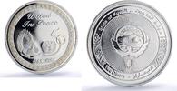 Kuwait 2 dinars Kuwait 2 dinars United Nations UN Doves Birds History proof silver coin 1995 -