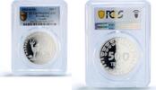 Kazakhstan 500 tenge Kazakhstan 500 tenge Gazelle Red Book Wildlife Fauna PR69 PCGS silver coin 2005 -
