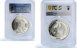 Laos 15000 kip Laos 15000 kip Horse Year Lunar Calendar Hologram PR69 PCGS silver coin 2002 -