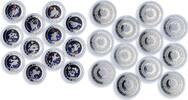 Armenia 100 dram Armenia 100 dram 12 Set Zodiac Signs Star-shaped Inserts silver coins 2007 2008 -