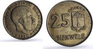Equatorial Guinea 25 bipkwele Equatorial Guinea 25 bipkwele Republic Coinage Nguema Madrid Mint CuNi coin 1980 -