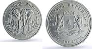 Somalia 1000 shillings Somalia 1000 shillings Elephant African Wildlife Fauna silver coin 2004 -