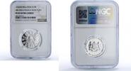 Malaysia 10 ringgit Malaysia 10 ringgit Third Plan Tun Abdul Razak Industry PF67 NGC silver coin 1976 -