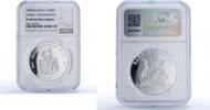 Uganda 1000 shillings Uganda 1000 shillings Princess Diana Charles Engagement PF69 NGC silver coin 1999 -