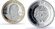 Tonga 2 paanga Tonga 2 paanga King Tupou IV 85th Birth Politics Gilt proof silver coin 2003 -
