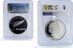 New Zealand 1 dollar New Zealand 1 dollar All Blacks Fern Rugby Sports PR69 PCGS silver coin 2011 -