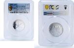 Africa 1500 francs Central African Republic 1500 francs Lances IDAC 1 Africa Elephant MS69 PCGS silver coin 2005 -
