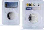 Togo 150000 francs Togo 150000 francs Pres. Eyadema 100 Africa Elephant MS68 PCGS silver coin 2003 -