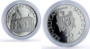Moldova 50 lei Moldova 50 lei Tabara Monastery Religion Architecture silver coin 2000 -