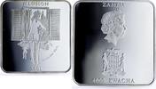 Zambia 4000 kwacha Zambia 4000 kwacha Illusion Woman Cat Paintings Art proof silver coin 2001 -