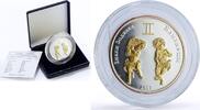 Mongolia 250 togrog Mongolia 250 togrog Gemini Zodiac Signs Gilt silver coin 2007 -