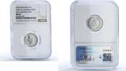Indonesia 5 sen Indonesia 5 sen Riau Coinage Sukarno KM-6 MS 63 NGC aluminum coin 1962 -