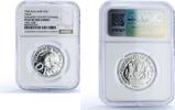 United Kingdom 25 cents Sealand 25 cents Orca Whale Sea Treasures FantasyX#7a.1 PF68 NGC silver coin 1994 -