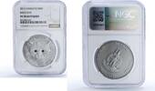 Vanuatu 50 vatu Vanuatu 50 vatu Raccoon Forest Animals Fauna PF70 NGC silver coin 2013 -