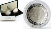 Turkmenistan 500 manat Turkmenistan set of 2 coins President Nyyazow Politics proof silver coins 2001 -