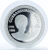 Turkmenistan 500 manat Turkmenistan 500 manat Great Turkmen Poet Gurbandurdy proof silver coin 2003 -