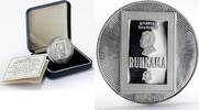 Turkmenistan 500 manat Turkmenistan 500 manat Ruhnama Niyazov 63rd Birthday Flag silver proof coin 2003 -