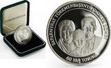 Turkmenistan Turkmenistan 60th Anniversary Niyazov's Birthday silver 2000 -
