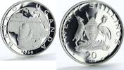 Uganda 20 shillings Uganda 20 shillings Visit of Pope Paul VI proof silver coin 1970 -