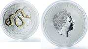 Australia 1 dollar Australia 1 dollar Lunar Calendar II Year of the Snake gilded silver coin 2013 -