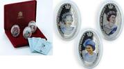 Zambia 4000 kwacha Zambia 4000 kwacha set of 3 silver coins 50th Accession of Queen Elizabet 2002 -