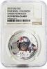 Niue 2 dollars Niue 2 dollars Star Wars Anakin Skywalker PF70 NGC colored silver coin 2012 -