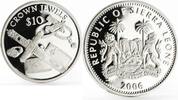 Sierra Leone 10 dollars Sierra Leone 10 dollars Crown Jewels series King Sword of State silver coin 2006 -