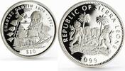 Sierra Leone 10 dollars Sierra Leone 10 dollars English Naturalist Charles Darwin proof silver coin 1999 -