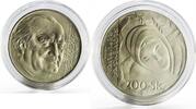 Slovakia 200 korun Slovakia 200 korun 100th Anniversary of Janko Alexy Poetry Art silver coin 1994 -