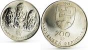 Slovakia 200 korun Slovakia 200 korun 150 Years of Slovak Language Politic Writers silver coin 1993 -