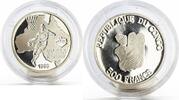 Congo 500 francs Congo 500 francs Sydney Olympic Games series Basketball proof silver coin 1998 -