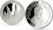 Chad 1000 francs Chad 1000 francs Forgotten Cultures series Chichen Itza proof silver coin 1999 -